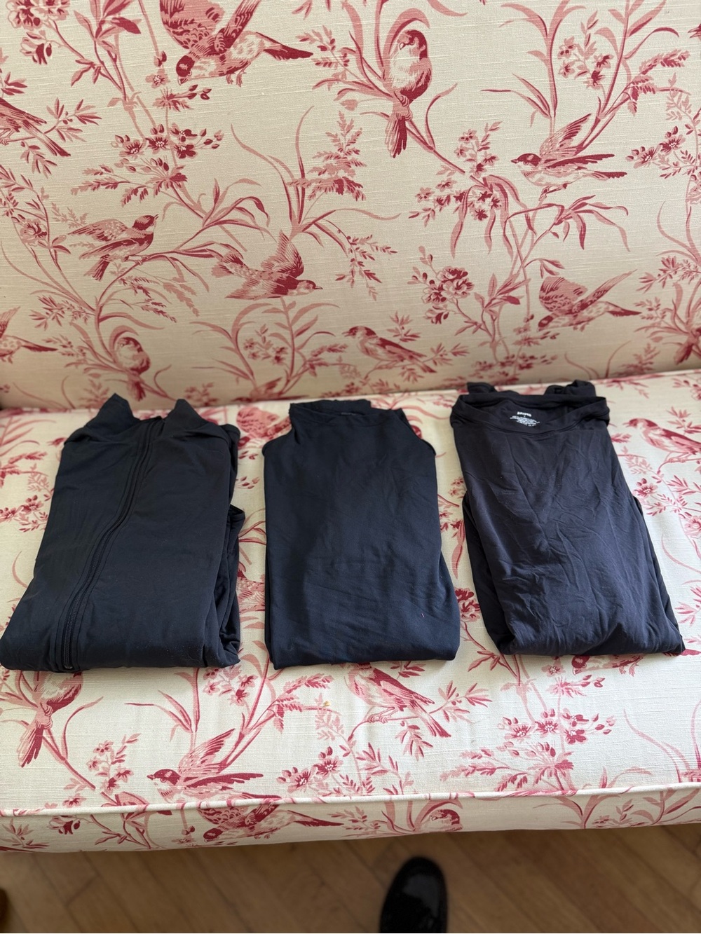Trio of SKIMS Tops - 2 Body suits + 1 Cropped Mock Turtleneck
